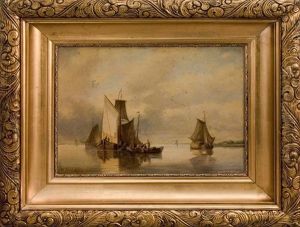 Seascape With Sailboats by Nikolai Nikanorovich Dubovskoy
