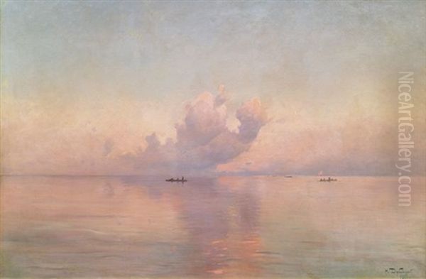 Ruhiges Meer Bei Sonnenuntergang - view 1