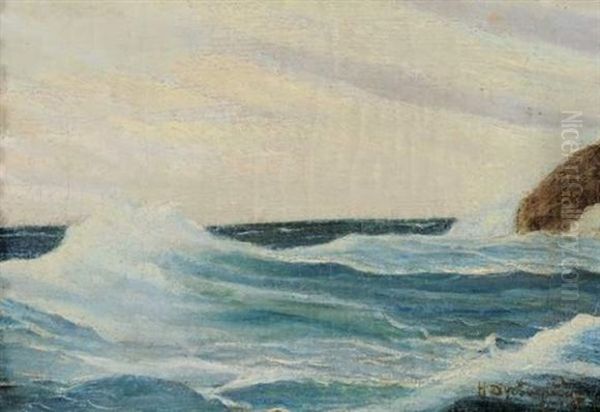 Vagues Sur Les Rochers - view 1