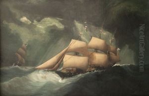 La Flotte Nordiste Au Large Du Havre Durant La Guerre De Secession by Cheri Francois Marguerite Dubreuil