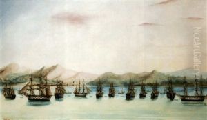 Les Flottes Francaises Et Anglaises Dans La Baie De Navarin