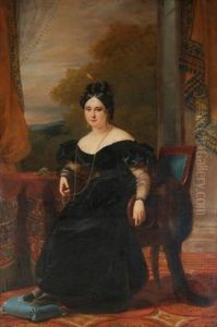 Portrait De Dame Dans Son Salon