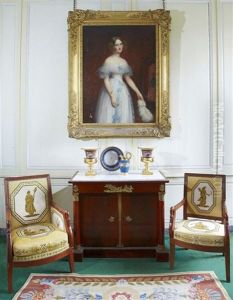 Portrait De Stephanie De Pomereu, Vicomtesse De Talleyrand (1819-1855)