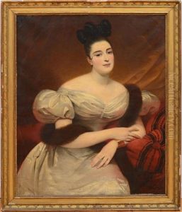 Portrait Of A Lady by Edouard Louis Dubufe