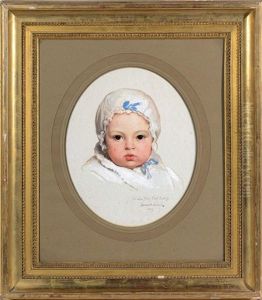 Portrait De Gabrielle Dubufe by Edouard Louis Dubufe