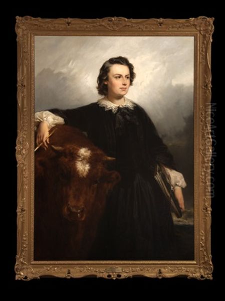 Portrait Of Rosa Bonheur With Bull - view 1