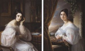 Jeune Femme Assise Dans Son Salon De Lecture