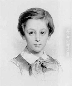 Portrait D'un Jeune Enfant by Edouard Louis Dubufe