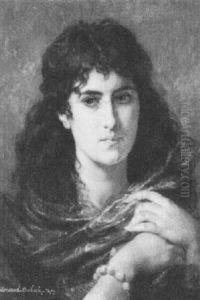 Brustbild Einer Sudlandischen Jungen Frau by Edouard Louis Dubufe