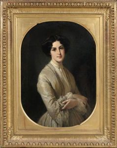 Portrait De Femme De Trois-quarts by Edouard Dubuffe