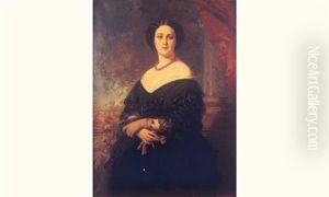 Portrait De Marguerite Henriette L'huillier by Edouard Dubuffe