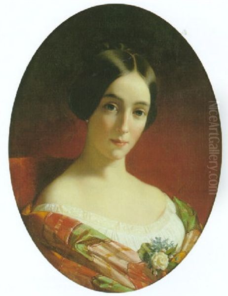 Portrait De La Baronne Laurent Atthalin - view 1