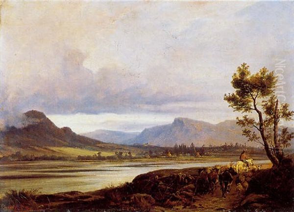 La Rentree Du Troupeau Un Soir D'orage Dans La Vallee Du Gresivaudan - view 1