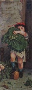 Girl Carrying Vegetables