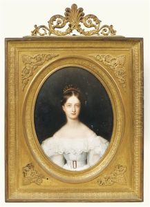 Princesse Clementine D'orleans, Future Princesse De Saxe-coburg Et Gotha (1817-1907) by Jean Baptiste Joseph Duchesne