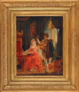 Marie Stuart Jouant Du Clavecin Au Palais D'holyrood D'edimbourg