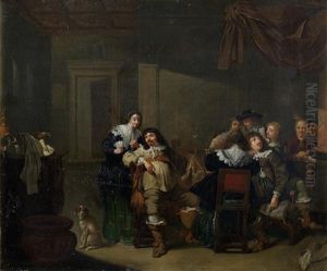 Elegant Figures In An Interior