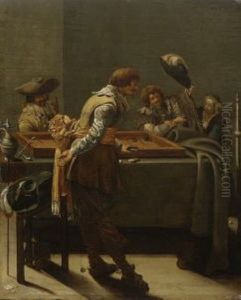 Soldaten Am Spieltisch by Jacob Duck