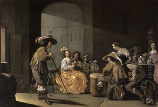 Soldiers, Their Camp Followers And Booty In A Guardroom Interior - view 1