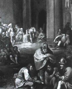 In Einer Kirche Haben Soldaten Und Bauern Zuflucht Gesucht by Jacob Duck