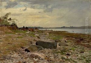 Stony Shoreline by Eugen Gustav Duecker
