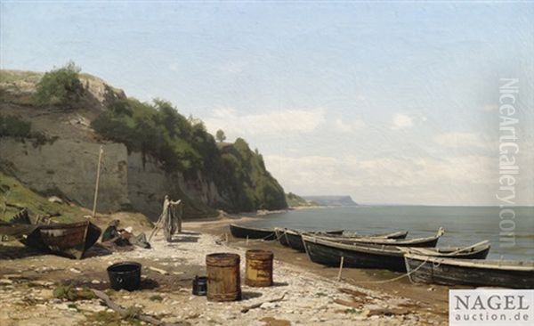 Kustenlandschaft Mit Fischerbooten - view 1