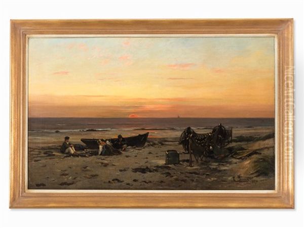 Coast With Fishermen - view 1