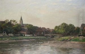 Dorflandschaft Am Bach