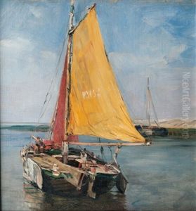 Fishing Boat by Eugen Gustav Duecker