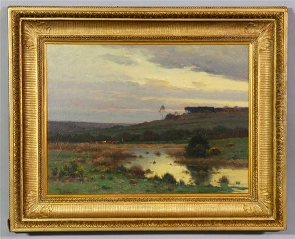 Rural Landscape With Lake - view 1