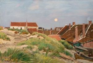 Abendstimmung In Den Dunen by Eugen Gustav Duecker