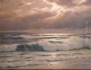 Abendstimmung Am Meer by Eugen Gustav Duecker