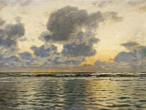 Abendstimmung An Der Ostsee by Eugen Gustav Duecker
