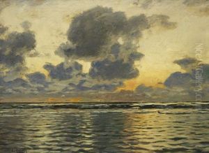 Abendstimmung An Der Nordsee by Eugen Gustav Duecker
