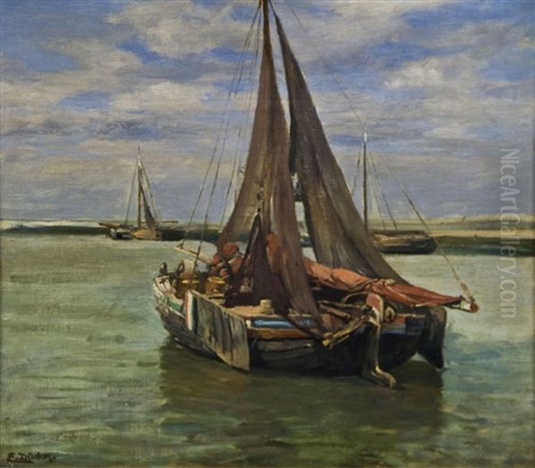 Fischerboot Auf Ruhiger See - view 1