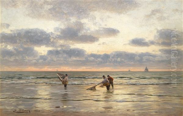Krabbenfischer Am Strand - view 1