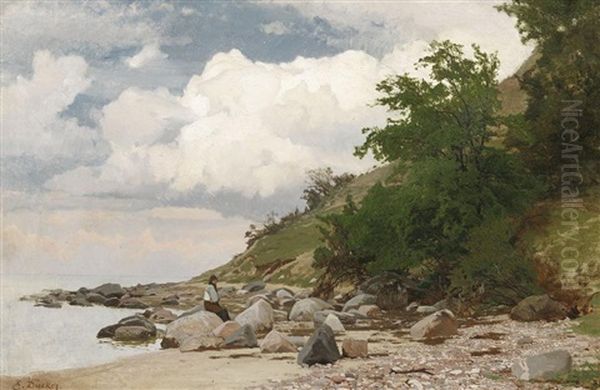 Ostseestrand Mit Fischer - view 1