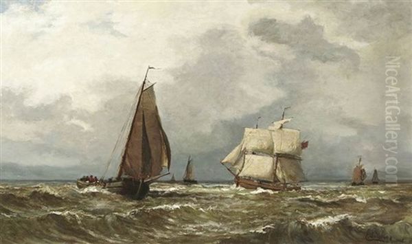 Kustenfischer Auf Bewegter See - view 1