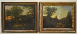 Paysages (pair) by Julien Joseph Ducorron