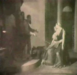 L'evanouissement D'esther Devant Assuerus by Joseph Francois Ducq