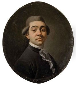 Portrait Of A Gentleman In A Blue Coat by Joseph Ducreux
