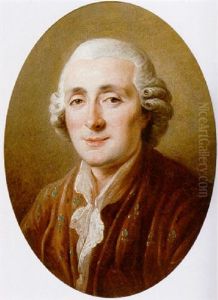 Portrait Of A Gentleman Wearing A Brown Jacket And A White Lace-trimmed Shirt