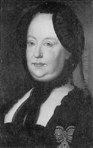 Portrait Of Empress Maria Theresia Of Austria, Bust Lenght, Wearing Widow's Weeds And The Other Of Saint Stephen