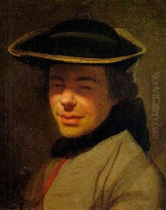 Portrait Of A Young Officer Wearing A Hat
