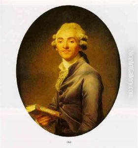 Portrait Of Bernhard-germain-etienne De Laville, Comte De Lacepede, Holding A Book