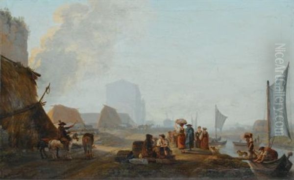 Paysage Fluvial Et Embarcation - view 1