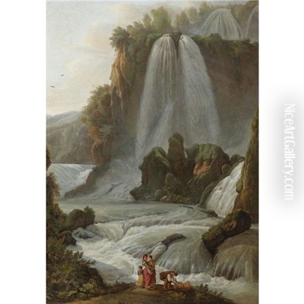 Waterfall At Tivoli - view 1