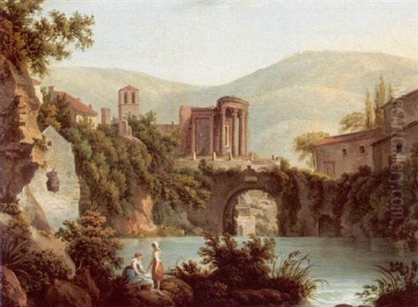 A View Of The Temple Of Vesta At Tivoli - view 1