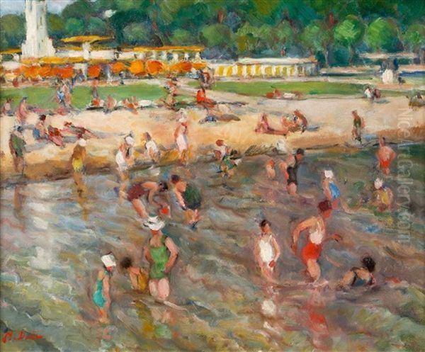 Krajobraz Z Plywakami - view 1