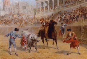 A Bull Fight At Seville by Robert Charles Dudley